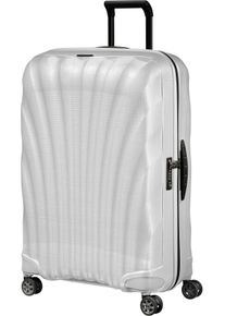 Hartschalen-Trolley Samsonite "C-LITE, verschiedene Gr&ouml;&szlig;en und Farben", Damen, Gr. B/H/T: 51cm x 75cm x 31cm 94 l, wei&szlig; (sanftes wei&szlig;), Polypropylen, unifarben, Koffer Hartschalen-Trolley, mit arretierbarem und versenkbarem Druckknopf-Trolleysystem