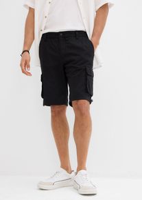 Cargoshorts med bekv&auml;m midja Regular Fit - svart - storlek 64 - bonprix