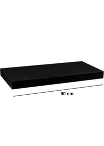 Fali polc stilista&reg; Volato 90 cm - fekete matt
