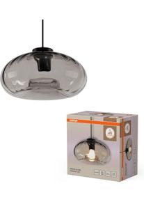Osram Pendelleuchte "Decor Smoke Glass", grau (schwarz), &Oslash; 28cm, 1 Stk., Leuchten, schwarz, E27, Stahl und Glas, Pendelleuchte