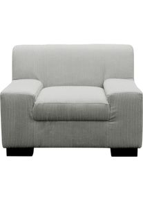 Sessel OTTO HOME "Faxe", grau (hellgrau), B:101cm H:74cm T:85cm, 90% Polyester, 10% Nylon, Sessel, Sessel