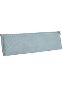R&uuml;ckenkissen Paidi "Cord in verschiedenen Ausf&uuml;hrungen, Relaxkissen, 90/120/140 cm Breite", blau (dusty blau), B:10cm H:40cm L:141cm, Polyester, Funktionskissen, R&uuml;ckenkissen, R&uuml;ckenlehne f&uuml;r Bett und Sofa, abnehmbarer und waschbarer Bezug