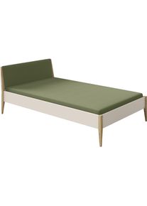 Kinderbett Paidi "STIENE in verschiedenen Gr&ouml;&szlig;en und Farben", gr&uuml;n (cashmere, beige, nordic gr&uuml;n), B:127cm H:80cm L:214cm, Betten, Kinderbett, Jugendbett mit Massivholz, pflegeleicht, langlebig, Jugendliege