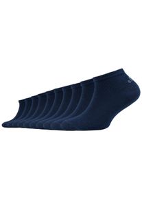 Sneakersocken s.Oliver "essentials", M&auml;dchen, Gr. 31-34, blau, Baumwolle, Elasthan, Polyamid, unifarben, normal, Socken Sneakersocken, weiche Zehenn&auml;hte, druckfreies Minib&uuml;ndchen
