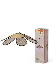 Osram Pendelleuchte "Decor Rattan", beige, &Oslash; 69cm, 1 Stk., Leuchten, braun, Fassung E27, Rattan und Stahl, Pendelleuchte