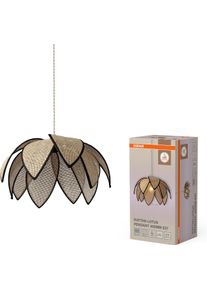 Osram Pendelleuchte "Decor Rattan", beige, &Oslash; 48cm, 1 Stk., Leuchten, braun, Fassung E27, Rattan und Stahl, Pendelleuchte
