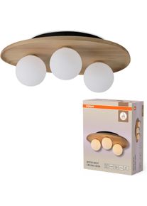 Osram Deckenleuchte "Decor Acacia-Wood Nest", braun, gummibaum, H: 15,5cm, 1 Stk., Leuchten, braun, Fassung G9, Deckenleuchte