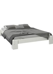 Futonbett OTTO HOME "ZEN " zertifiziertes Massivholz (Kiefer)", wei&szlig;, B:151,5cm L:211,5cm, Betten, Futonbett, Massivholzbett, zeitlos elegant