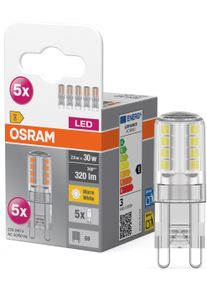 Osram LED-Leuchtmittel "Star PINLED-Lampe, Klar", Energieeffizienz: E, transparent (mehrfarbig), L:4,7cm &Oslash;:1,5cm, Leuchtmittel, LED-Leuchtmittel