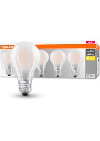 Osram LED-Leuchtmittel "LED-Lampe Classic", Energieeffizienz: E, transparent (wei&szlig;), L:10,5cm &Oslash;:6cm, Leuchtmittel, LED-Leuchtmittel