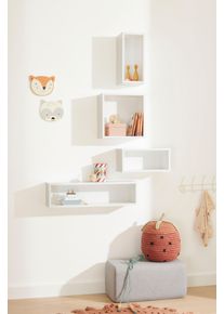 Wandregal Paidi "Wandbox L/H", wei&szlig; (kreidewei&szlig;), B:40cm H:18,5cm T:18,7cm, Holzwerkstoff, Regale, Wandregal, viele Farbvarianten, l&auml;ngs und hochkant montierbar