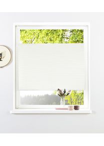 Plissee OTTO HOME "ZANNIE" Gr. 4, wei&szlig;, B:60cm H:130cm, Obermaterial: 100% Polyester, Plissees, Plissee, mit feiner Linienstruktur &ndash; stilvoll und zeitlos - NEUHEIT