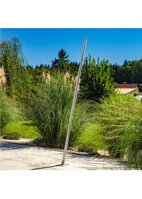 Sonnensegelmast, Alufarben, Metall, 240 cm, Sonnenschutz, Sonnenschirmst&auml;nder