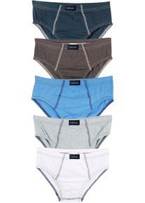 bonprix Chilot cu bumbac organic moale (set/5 buc.), albastru, 164/170