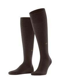 Kniestr&uuml;mpfe Burlington "Leeds", Herren, Gr. 40-46, braun (schwarz braun), Materialmix, unifarben, Socken Kniestr&uuml;mpfe, Einheitsgr&ouml;&szlig;e 40-46, w&auml;rmende Wollmischung, unifarben