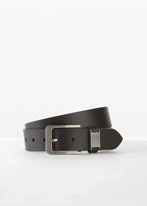 bonprix Curea de piele cu detalii metalice, maro, 120