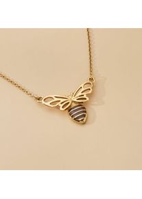 Holzkern Colliers Femme Or et Noyer