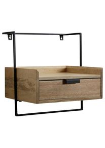 Mid.you , Hellbraun , Holz , Mangoholz , massiv , 1 Schublade(n) Schubladen , rechteckig , 44x45x35 cm , Stauraum, h&auml;ngend ,