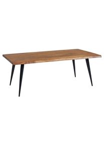 Mid.you , Sheeshamfarben , Holz , Sheesham , massiv , rechteckig , 60x40x110 cm ,