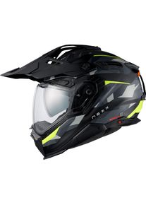 Nexx X.WED3 Trail Mania, capacete de enduro , cor: Mate Preto/Cinzento/Amarelo N&eacute;on , tamanho: XS