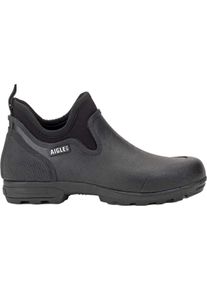 Gummistiefel Aigle "Lessfor Plus 2 M", Damen, Gr. 45, schwarz, Obermaterial: 100% Naturkautschuk NaRubber., Schuhe Gummistiefel