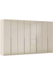 Dreht&uuml;renschrank OTTO HOME "Kleiderschrank Kleiderschr&auml;nke Schrank Garderobe AGORDO mit Glasfront", beige (beige, glas beige (champagner)), B:360cm H:229cm T:54cm, Holzwerkstoff, Schr&auml;nke, Dreht&uuml;renschrank, durchdachte Innenausstattung, in 8 Breiten und 2 H&ouml;hen MADE IN GERMANY