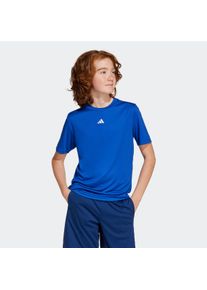 T-Shirt adidas Sportswear "J TR-ES T", Jungen, Gr. 164, blau (royal blau, wei&szlig;), Obermaterial: 100% Polyester, Rundhals, Shirts T-Shirt