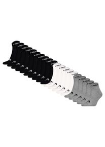 Kurzsocken Head "Socken Head ELEMENTS ALL SPORTS QUARETER 20P ECOM 20er Pack", Damen, Gr. 43-46, schwarz (schwarz, schwarz, wei&szlig;, grau), Obermaterial: 73% Baumwolle CO. 23% Polyester PES. 2% Polyamid PA. 2% Elasthan EL., Socken Kurzsocken