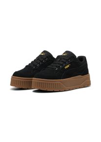 Sneaker Puma "KARMEN II IDOL SD", Damen, Gr. 42, schwarz (Puma schwarz, Puma schwarz, Puma gold), Leder, Schuhe Sneaker, f&uuml;r aktiven Alltag, mit SoftFoam+ Einlegesohle, sportlicher Stil