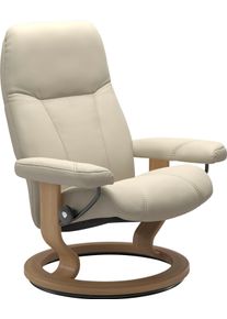 Relaxsessel stressless "Consul", beige (cream batick), B:76cm H:100cm T:71cm, Leder BATICK: BATICK ist ein leicht korrigiertes, durchgef&auml;rbtes und genarbtes M&ouml;belleder, bei dem die meisten Unebenheiten und Spuren in der Regel entfernt wurden.;Leder PALOMA: PALOMA ist ein durchgef&auml;rbtes Semianilin-M&ouml;belleder mit nat&uuml;rlicher Narbung.;ROHLEDER Stoff Q2 FARON: Ein fester zuverl&auml;ssiger Boucl&eacute; mit einem
