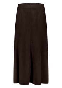 Bahnenrock Zero "Bahnenrock kn&ouml;chellang", Damen, Gr. 44, braun (chocolate plum), Einsatz: 95% Polyester PES. 5% Elasthan EL., R&ouml;cke Bahnenrock