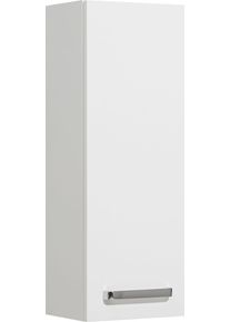 H&auml;ngeschrank SAPHIR "Quickset Wand-Badschrank 25 cm breit mit 1 T&uuml;r und 2 Einlegeb&ouml;den", wei&szlig; (wei&szlig; glanz), B:25cm H:70cm T:20cm, Holzwerkstoff, Schr&auml;nke, H&auml;ngeschrank, Badezimmer-H&auml;ngeschrank inkl. T&uuml;rd&auml;mpfer, Griffe in Chrom Glanz