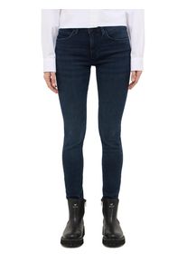 Skinny-fit-Jeans Mustang "Damen Style Shelby Skinny", Damen, Gr. 30, L&auml;nge 30, blau (801 blau), 98% Baumwolle, 2% Elasthan, unifarben, skinny fit, Jeans Skinny-fit-Jeans