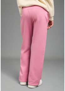 Sweathose Kidsworld "Weitgeschnitten Sweathose", M&auml;dchen, Gr. 98, N-Gr, pink (altrosa), angeraute Sweatware, Obermaterial: 100% Baumwolle, loose fit lang, Hosen Sweathose, weite Beinform, innenliegender Gummizug im Bund