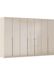 Dreht&uuml;renschrank OTTO HOME "Kleiderschrank Kleiderschr&auml;nke Schrank Garderobe AGORDO mit Glasfront", beige (beige, glas beige (champagner)), B:315cm H:229cm T:54cm, Holzwerkstoff, Schr&auml;nke, Dreht&uuml;renschrank, durchdachte Innenausstattung, in 8 Breiten und 2 H&ouml;hen MADE IN GERMANY
