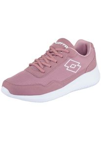 Sneaker Lotto, Damen, Gr. 41, wei&szlig; (dunkelrose, wei&szlig;), Synthetik, Textil, Schuhe Sneaker, - besonders leicht & bequem