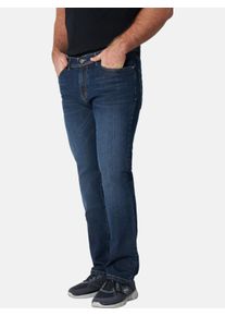5-Pocket-Jeans Jan Vanderstorm "Tiefbundjeans PEEKE", Herren, Gr. 8,2, N-Gr, blau (dunkelblau), Obermaterial: 98% Baumwolle CO. 2% Elasthan EL., Jeans 5-Pocket-Jeans