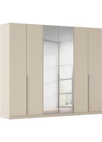 Dreht&uuml;renschrank OTTO HOME "Kleiderschrank Schrank Garderobe AGORDO mit Dekor- oder Hochglanzfront", beige (beige (champagner)), B:271cm H:210cm T:54cm, Holzwerkstoff, Schr&auml;nke, Dreht&uuml;renschrank, durchdachte Innenausstattung, in 8 Breiten und 2 H&ouml;hen MADE IN GERMANY