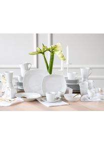 Geschirr-Set OTTO HOME "Arrianna", wei&szlig;, 50 Stk., Porzellan, Geschirr-Sets, Geschirr-Set, Moderne Optik, Zeitloses Design, Beliebig kombinierbar