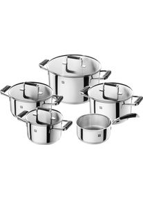 Topf-Set Zwilling "Poletto", silber (silberfarben), T&ouml;pfe, Topf-Set, 18/10 Edelstahl, Rostfrei, Silber, 5-tlg., Induktion
