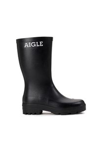 Gummistiefel Aigle "Atelier Aigle M", Damen, Gr. 46, schwarz (noir), Obermaterial: 100% Naturkautschuk NaRubber., Schuhe Gummistiefel