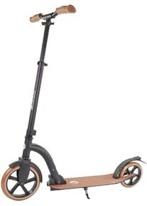 Cityroller BEST Sporting "Vintage-City-Scooter schwarz matt", schwarz (schwarz matt, braun), Roller, Cityroller