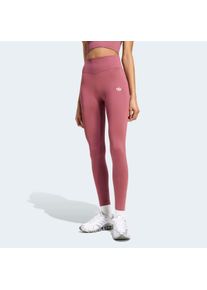 Leggings adidas originals "ESSENTIALS, NAHTLOS", Damen, Gr. M, N-Gr, quiet crimson, normal, gr., Obermaterial: 90% Polyamid, 10% Elasthan, Hosen Leggings