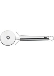 Pizzaschneider Silit "Classic Line", silber (edelstahl), Edelstahl, Kochmesser, Pizzaschneider, Pizzaschneider 22 cm, scharfes Schneidrad, Fingerschutz, Edelstahl