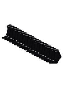 Kurzsocken Head "Socken Head ELEMENTS ALL SPORTS QUARETER 20P ECOM 20er Pack", Damen, Gr. 43-46, schwarz, Obermaterial: 73% Baumwolle CO. 23% Polyester PES. 2% Polyamid PA. 2% Elasthan EL., Socken Kurzsocken