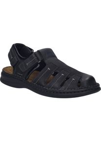 Sandale Josef Seibel "Max 92, schwarz", Herren, Gr. 40, schwarz, Obermaterial: 100% Rindsleder Leather cow., Schuhe Sandale