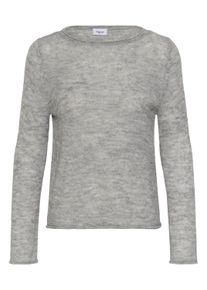 Strickpullover Saint Tropez "Strickpullover SabbaraSZ", Damen, Gr. XS, grau (mist grau melange), Obermaterial: 55% Polyacryl PAN. 38% Polyamid PA. 7% Wolle mw., Pullover Strickpullover