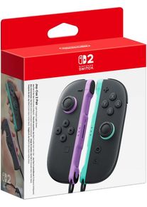 NINTENDO SWITCH 2 Nintendo-Controller "Joy-Con 2 2er-Set", bunt (schwarz, hellviolett, hellgr&uuml;n), B:11,6cm H:3,07cm T:11,6cm, Spielecontroller, Nintendo-Controller