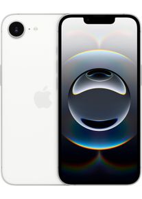 Apple Smartphone "iPhone 16e", Energieeffizienz: B, wei&szlig;, 128 GB, Mobiltelefone, Smartphone
