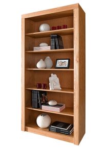 B&uuml;cherregal VOGL M&Ouml;BELFABRIK "Toronto", braun (wildeiche teilmassiv), B:90cm H:191cm T:42cm, Regale, B&uuml;cherregal, in 2 H&ouml;hen, Breite 90 cm, teilmassiv, Made in Germany